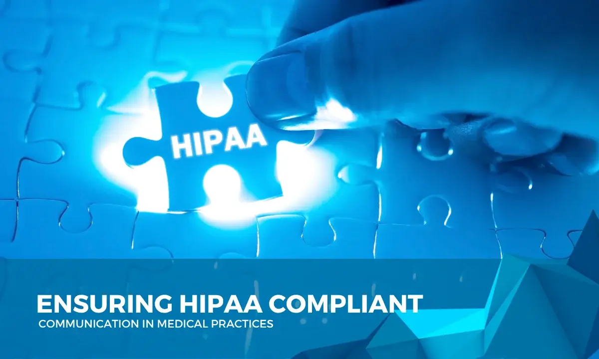 Visual diagram showing medical compliance components like personal data, HIPAA security, and cloud medical data, representing the framework for HIPAA compliant communication in healthcare.